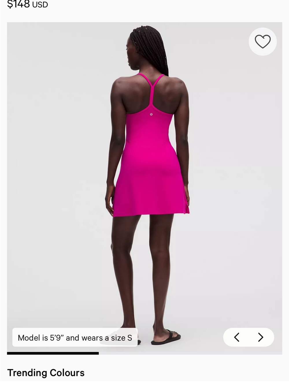 Lululemon Flow Y Dress *Light Support, B/C Cup - Picture 8 of 9